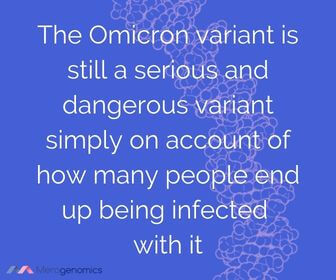Image of Merogenomics article quote on the Omicron threat
