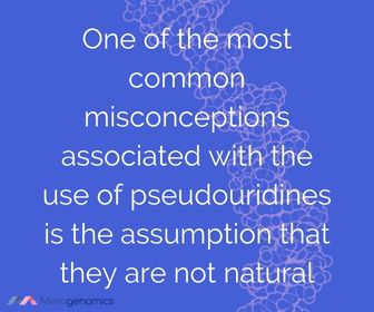 Image of Merogenomics article quote on pseudouridines