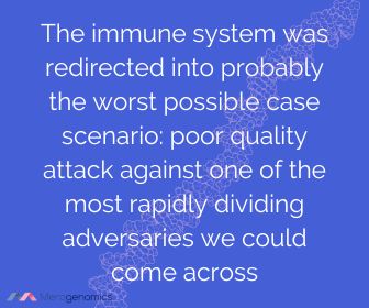 Image of Merogenomics article quote on why vaccines failed